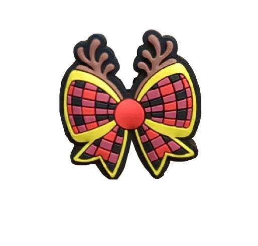 Wholesale 10pcs 2D Deer Antler Bow  Silicone Beads DIY Beads